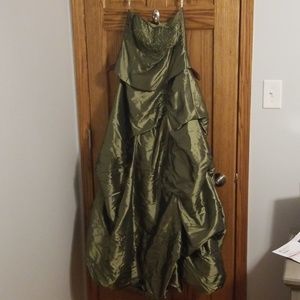 Olive Green Prom Dress